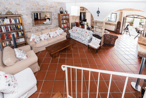 downstairs seating villa palombaraumbria