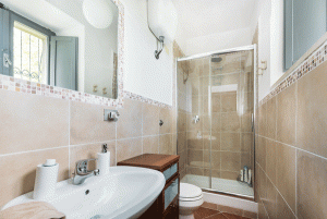 downstairs shower villa palombaraumbria