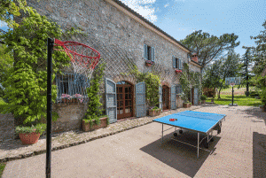 table tennis and basket ball villa palombaraumbria